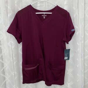 NWT Med Couture Wine Touch Scrub Top